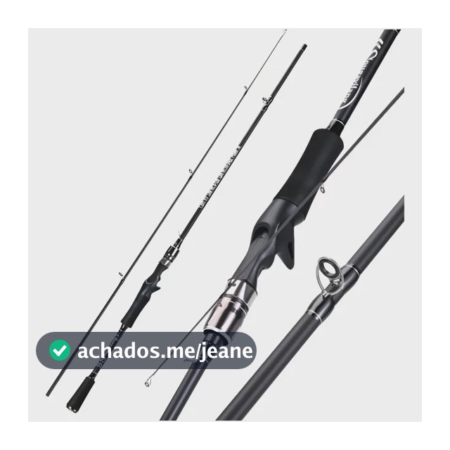 Vara De Pesca Carbono 1.8 M 2 Partes Sougayilang Max 6-12lb Preto 1.80m-vara Para Carretilha
