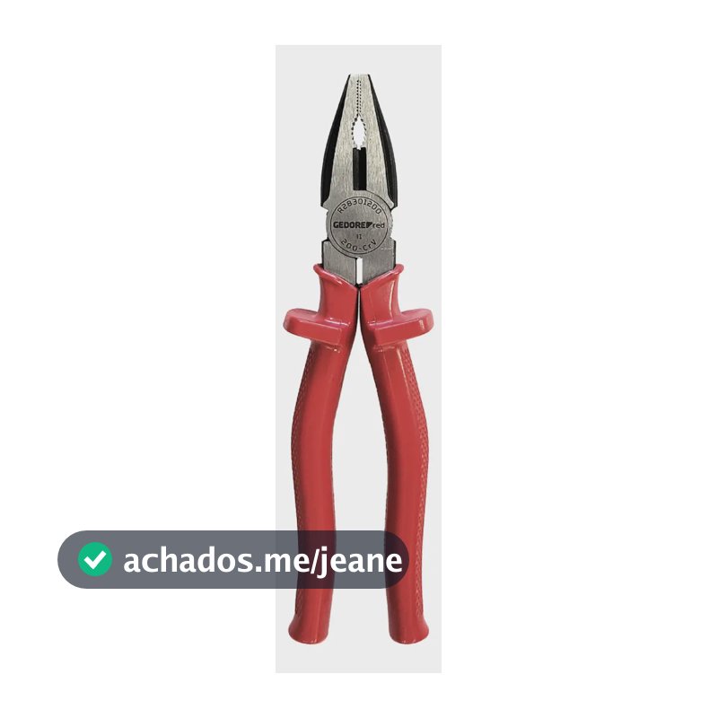 Alicate Universal 8 Pol Cromo Vanádio Gedore R28301200 1000V Cor Vermelho