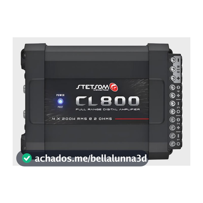 Módulo Amplificador  Stetsom Cl800.4 800w 2 Ohms Estéreo Preto