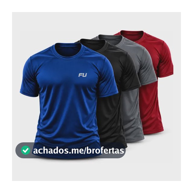 Camisa Time Fit Kit Com 4 Academia Treino Corrida Top