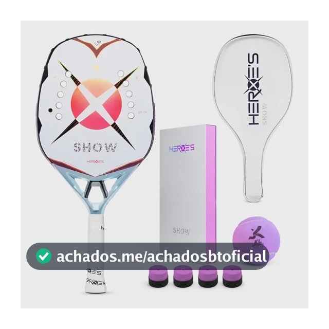 Raquete Beach Tennis Heroes Show C/tratamento Glipper C/nf 330g/25.5