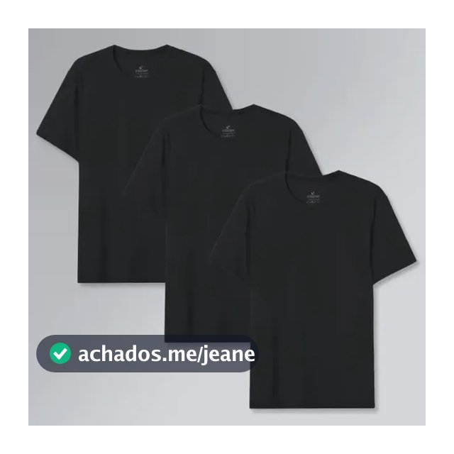 Kit 3 Camisetas Tech T-shirt Masculino Insider