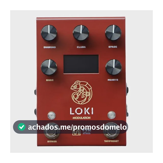 Pedal De Modulação Stereo Vtr Effects Loki Gold Series Midi 99 Presets Bordô