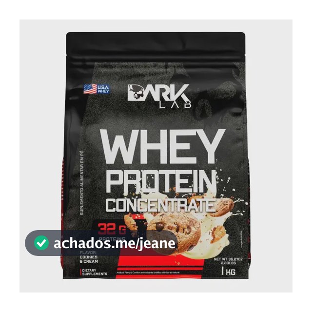 Whey Protein Concentrado 1kg Cookies & Cream Dark Lab
