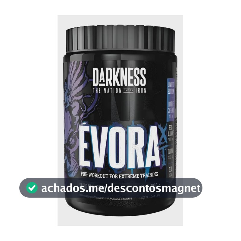 Pre Treino Evora Xt Darkness  Neon Berry Pote 300g Sem Sabor