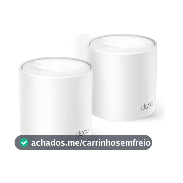 TP-Link Deco X10(2-pack) Roteador Mesh Wifi6 AX1500 Cobre até 360m²