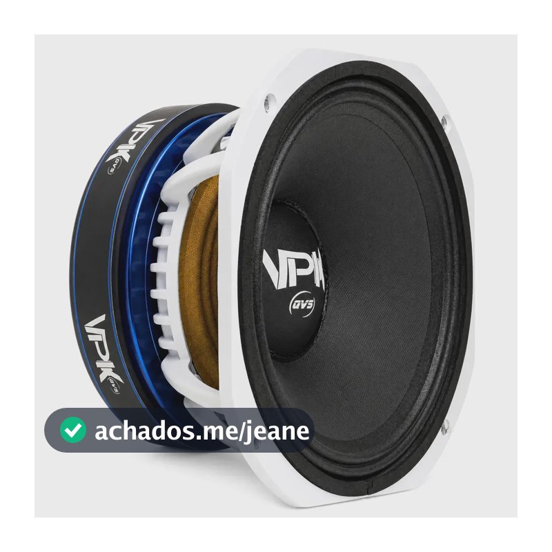 Alto Falante QVS VPK 10 60 PRO S 8 ohms Medio Grave 10 Polegadas Som Automotivo Som Profissional Medio de 10 Woofer