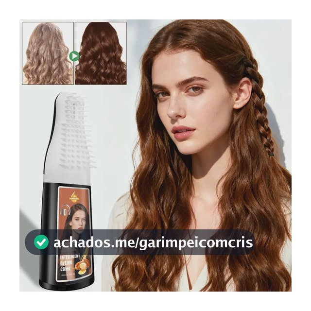Shampoo Castanho Para Cabelos Com Pente Aplicador
