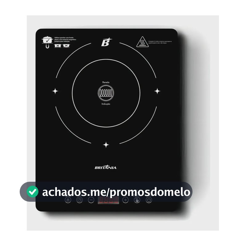 Cooktop de Indução Britânia Portátil Painel Touch BCTE10A 127V