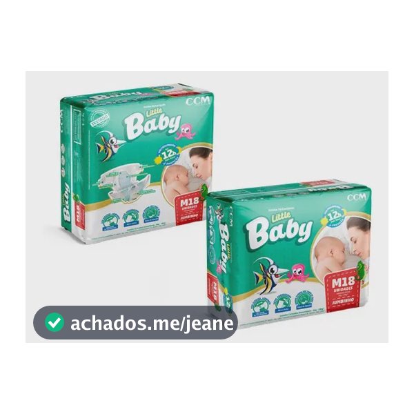 Fralda Little Baby M com 18 Unidades