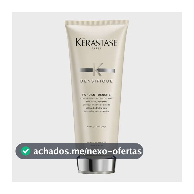 Condicionador Densificante para Cabelos Finos e Ralos com Ácido Hialurônico, Volume Brilho e Fortalecimento Capilar, Densifique Fondant Densité Kérastase, 200ml
