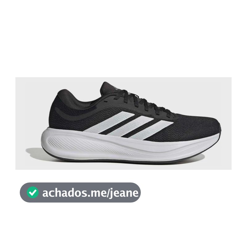 Tênis Masculino E Feminino Response Runner adidas Preto Liso 44 Br