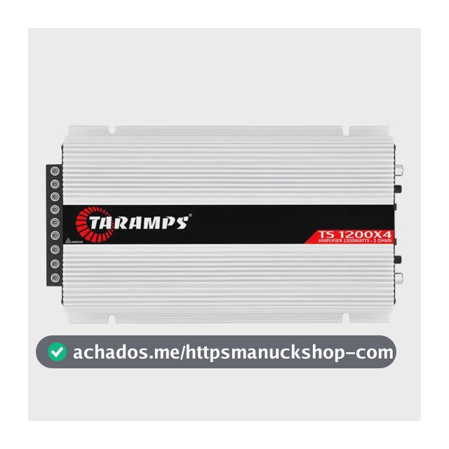 Modulo Taramps Ts 1200x4 2 Ohms Amplificador 1200w Rca 4 Can Branco