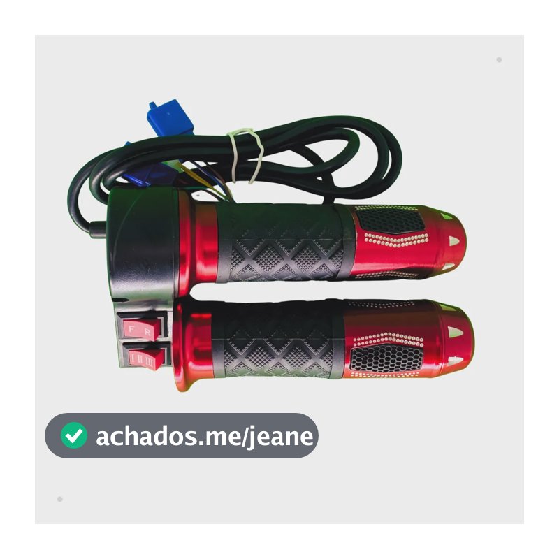 Acelerador Botão Ré 123 Manopla Plug Fêmea Scooter Elétrica