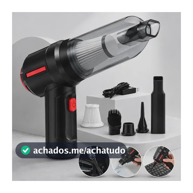 Mini Aspirador De Pó Portátil Recarregável Soprador Usb Automotivo 3em1 Sem Fio Premium Vácuo Limpeza Carro Multifuncional Casa Dr Hank