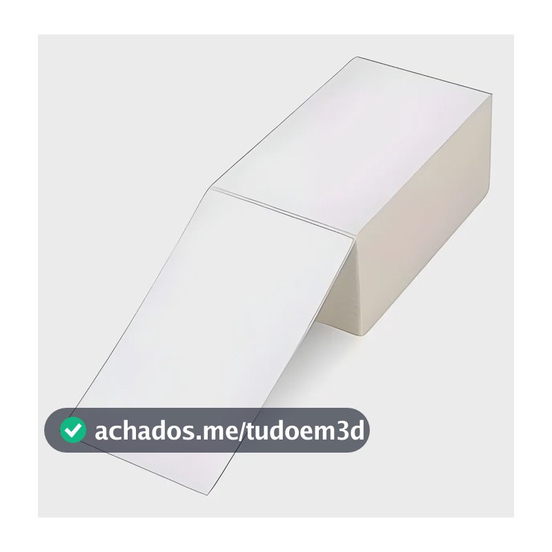 1000peça Etiqueta 10x15 100x150 Térmica Serrilha Zebra Elgin Cor Branco
