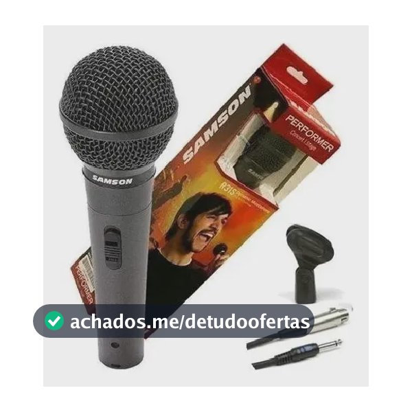 Microfone dinâmico Samson R31s