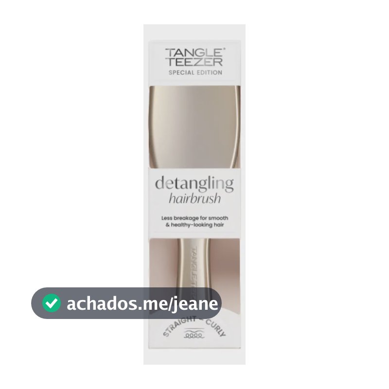 Escova de Cabelo Ultimate Detangler Chrome Neo Gold Tangle Teezer