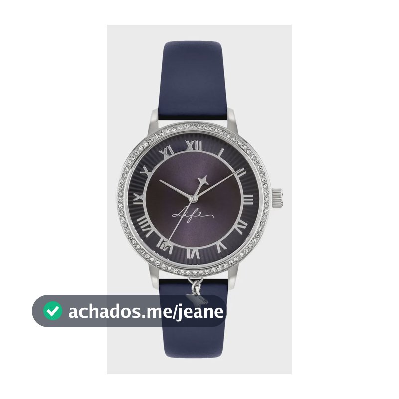 Relógio Life Star Feminino Couro Roxo Roxo