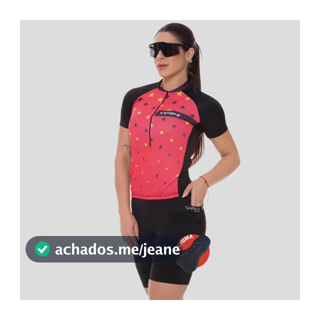 Conjunto De Ciclismo Feminino Rosa Pink Uniforme Speed Mtb
