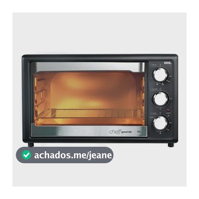 Forno Elétrico Efe46pp 46 Litros Eos - 110v 127v Preto