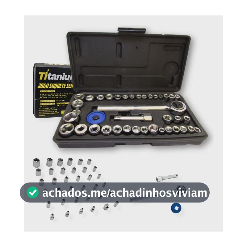 Kit Chaves Jogo Reversível Soquetes 40 Peças Maleta Titanium