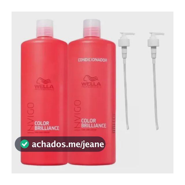 Kit Wella Invigo Color Brilliance Shampoo 1lt + Cond 1lt