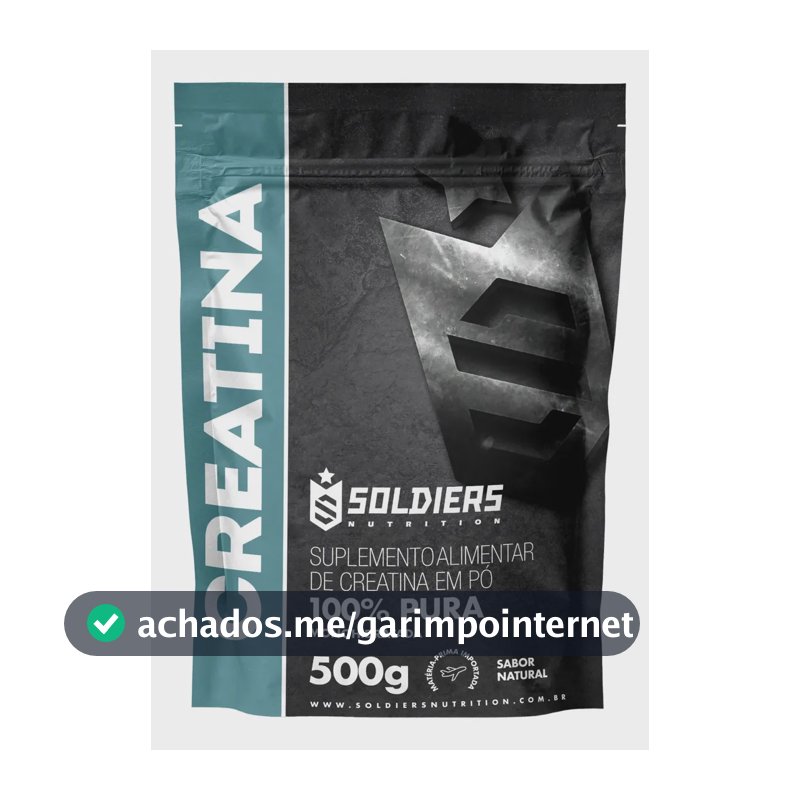 Creatina Soldiers Nutrition em pó Sem sabor x 500g