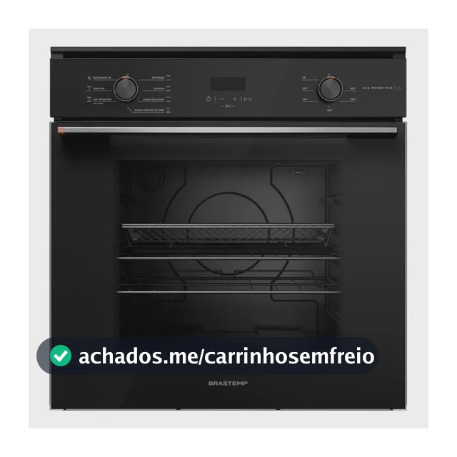 Forno De Embutir Elétrico 84 Litros Com Air Fryer Pro Preto  220v Preto