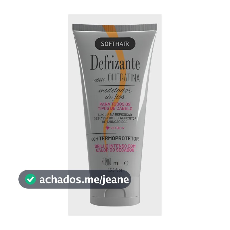 Defrizante Queratina 400ml Softhair