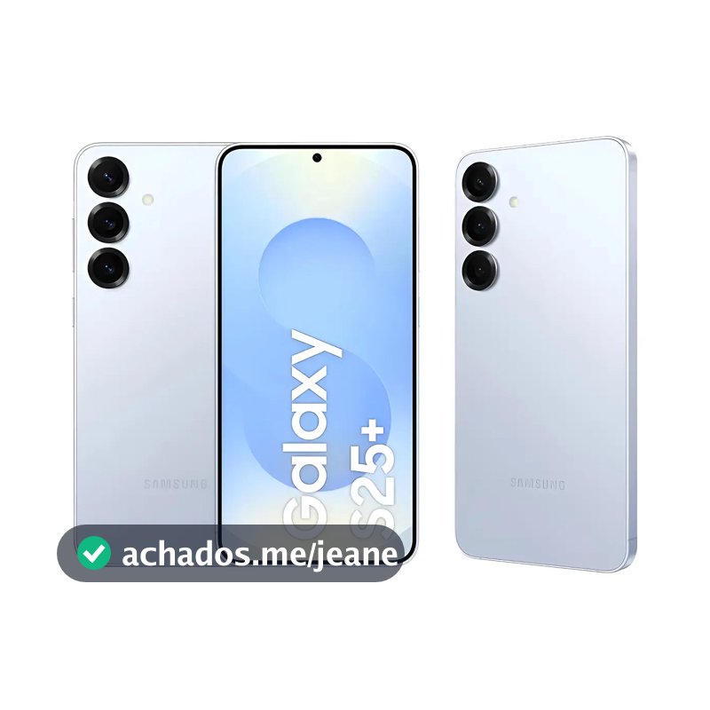 Celular Samsung Galaxy S25+ 5g, 512gb, 12gb Ram, Câmera Tripla De 50+12+10, Tela Grande De 6.7 Azul
