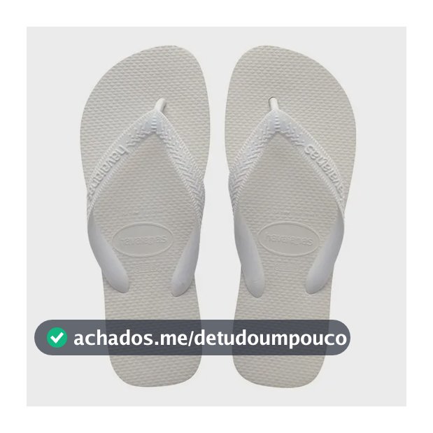 Chinelo Unissex Top Havaianas Liso Branco