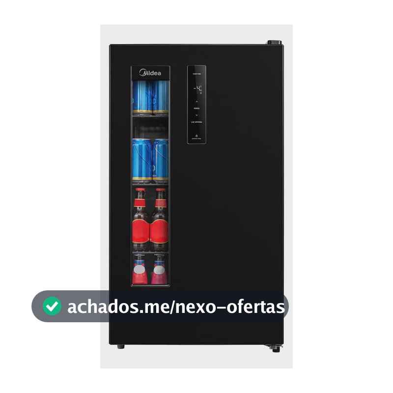 Cervejeira Preta Frost Free 82 Litros Midea Cor Preto