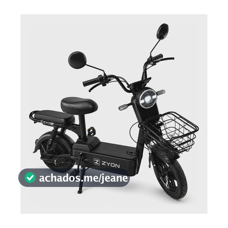 Bicicleta Elétrica - Scooter Zyon 300 W Cor Mu02-preta