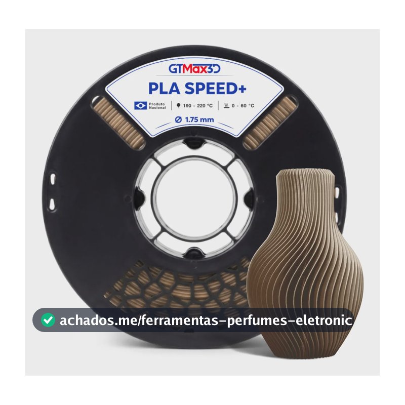 filamento pla+ 1.75mm 1kg speed+ impressão 3d GTMax3D