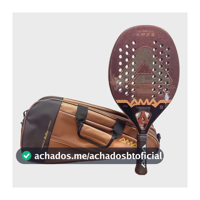 Raquete Beach Tennis Ama Sport Kronos 2026 3k Marrom