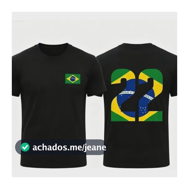 Camiseta Feminina Unissex 22 Brasil Patriota