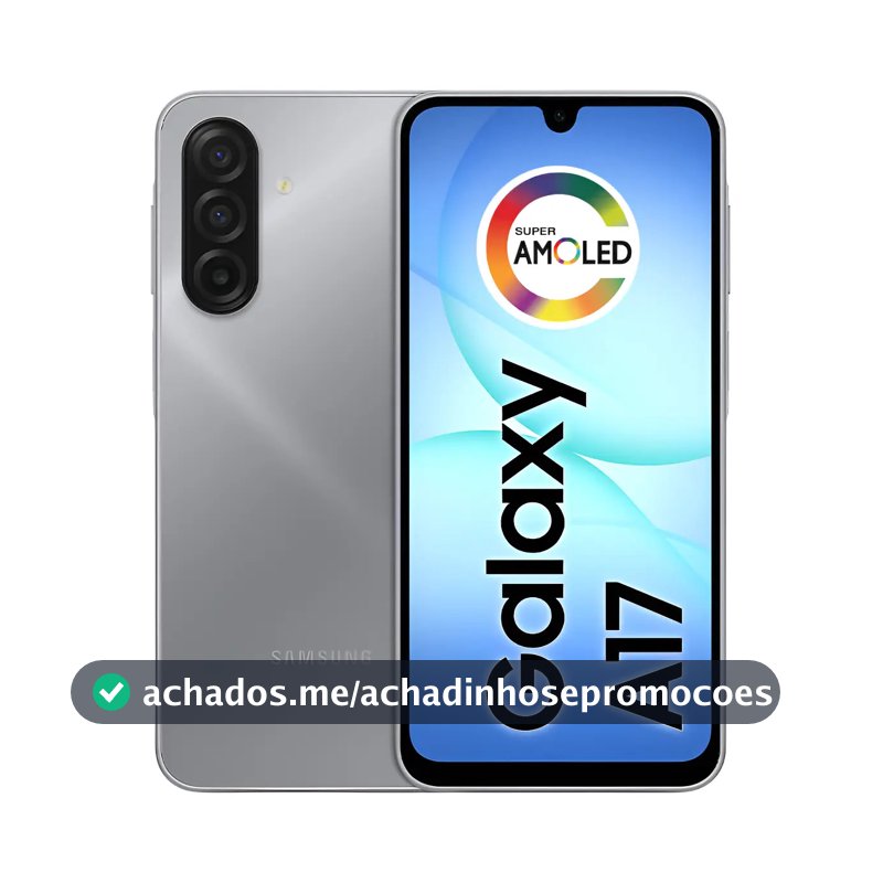 Celular Samsung Galaxy A17 Com Ia, 256gb, 8gb Ram, Câm De 50mp, Tela De 6.7 , Nfc, Ip54 - Cinza