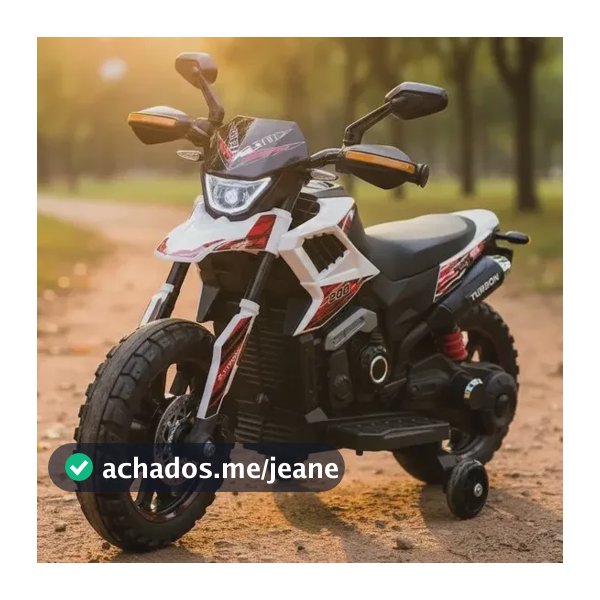 Moto Elétrica Infantil Motocross Tipo Trilha 6v Resistente