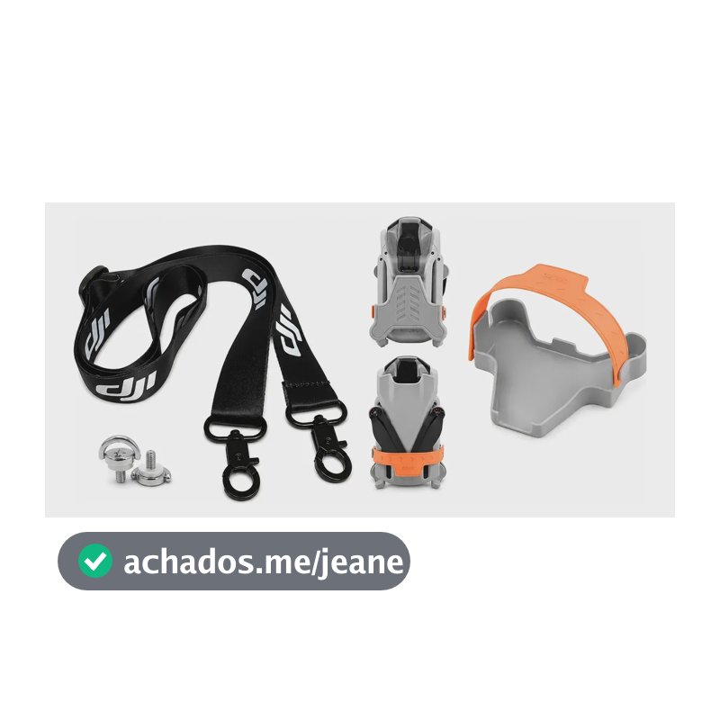 Kit Completo Dji Mini 3 Protetor Hélice + Cordão Dji Premium Laranja