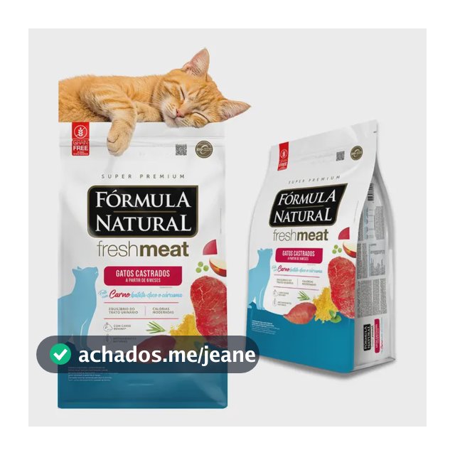 Formula Natural Fresh Meat Gatos Castrados Carne 10,1kg