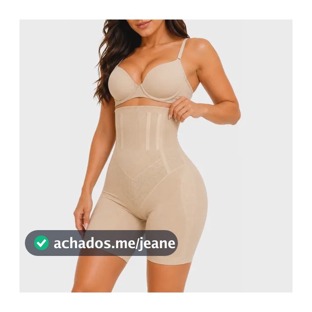 Cinta Modeladora Shorts Alta Compressão Shaper 4 Barbatana