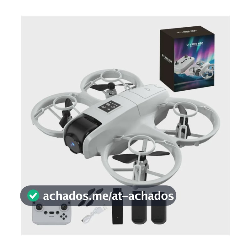 Mini Drone S11 Mini Quadricóptero Com Câmera E Manobras 360 Branco