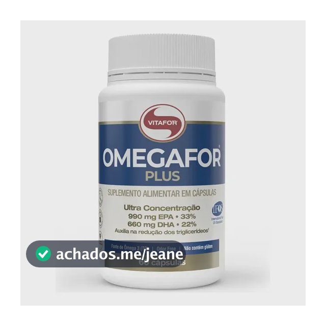 Omegafor Plus 60 Cápsulas Ômega 3 Vitafor