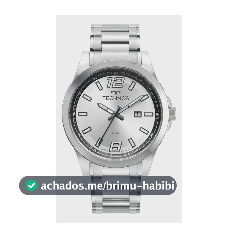 Relógio Technos Masculino Racer Basico Prata - 2115twv/1k