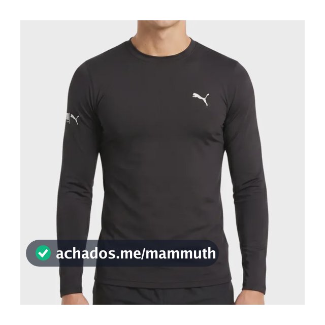 Camiseta Puma Térmica Manga Longa Proteção Uv 50+ Masculina