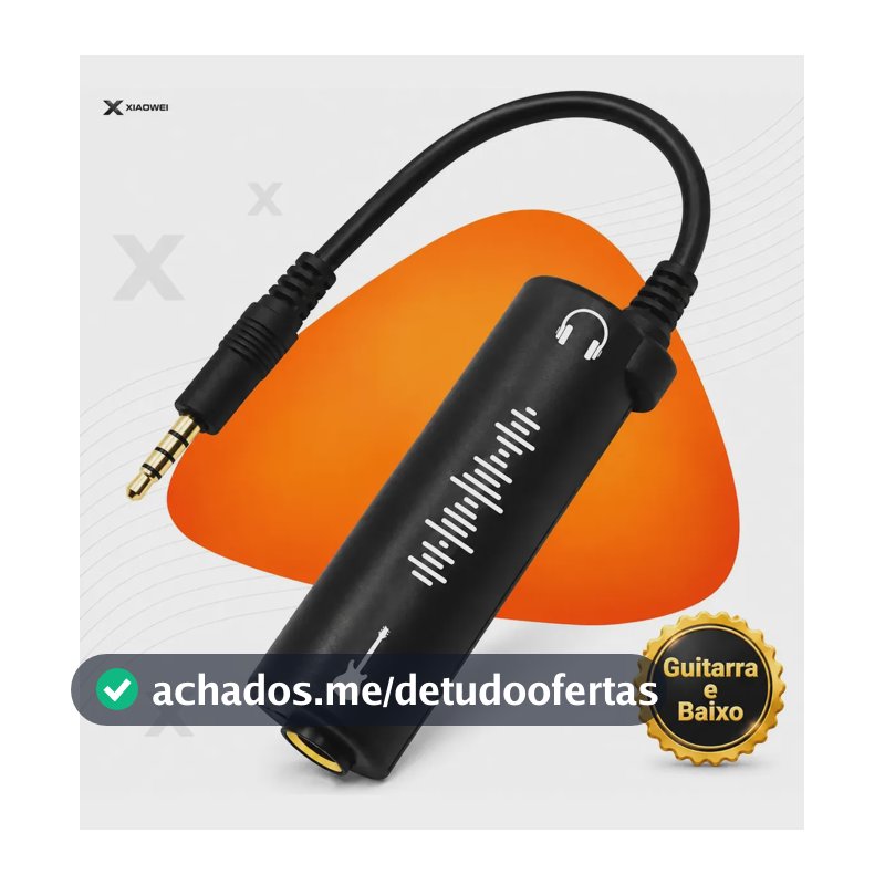 Interface de Áudio Xiaowei para Gravação e Estudo Musical com P10 e P2