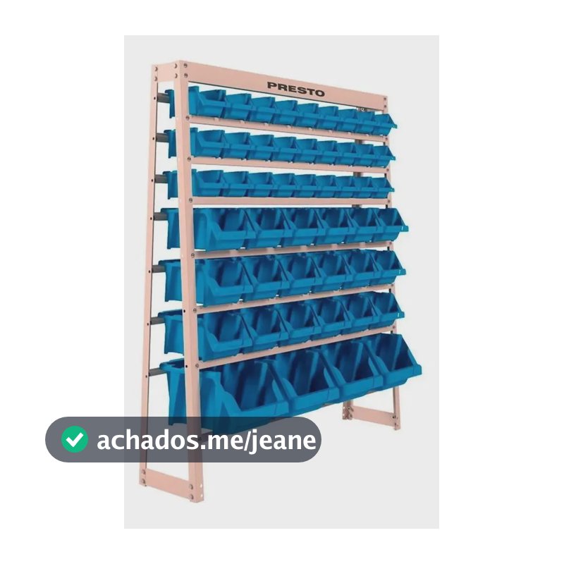 Kit Estante Organizador Com 49 Gavetas Azul 93016 Presto