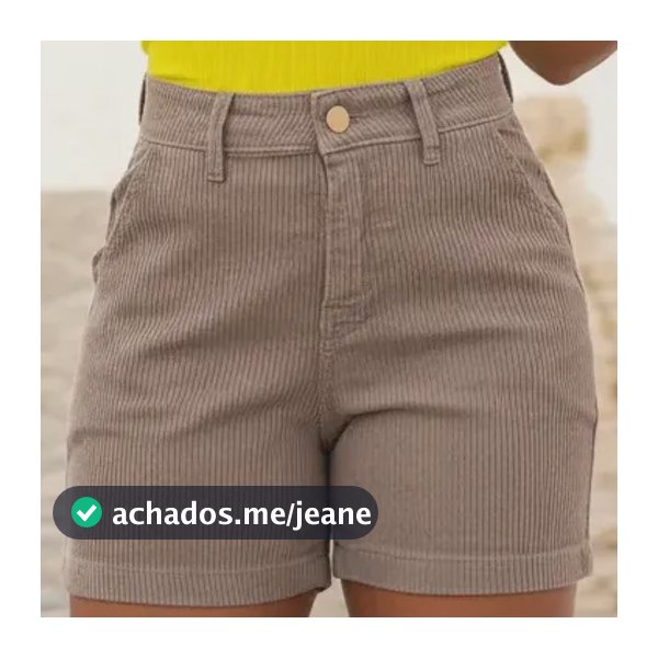 Short Feminino Jeans Bermuda Meia Coxa