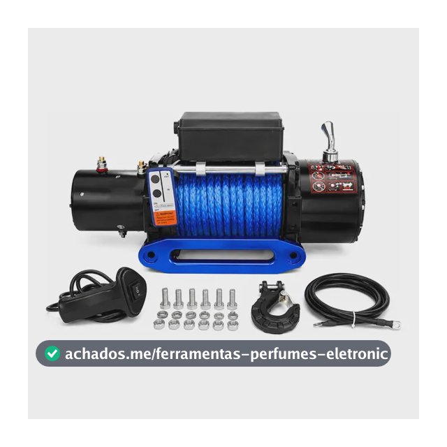 Guincho Veicular Polti 16.800lb Controle E Kevlar Gaiola